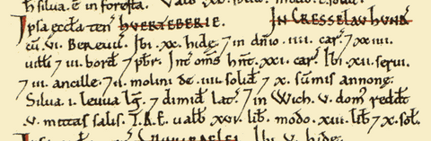 Hartlebury in the Domesday Book